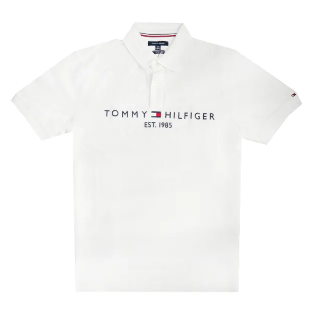 【Tommy Hilfiger】胸口小刺繡LOGO 素面 POLO衫 1985  正常版型(平輸品)