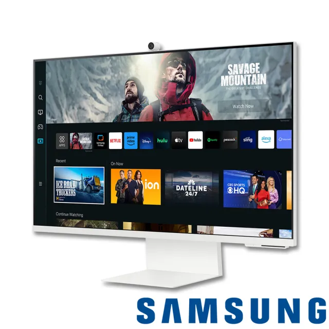 【SAMSUNG 三星】S32CM801UC M8 32型 4K VA智慧聯網螢幕-象牙白(視訊鏡頭/內建喇叭/4ms)