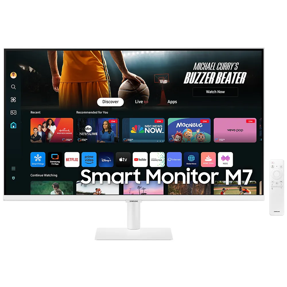 【SAMSUNG 三星】S32DM703UC 32型 白色 M7 HDR智慧聯網螢幕