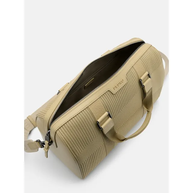 【PEDRO】Tristan 行李袋/旅行袋-黑/暖沙色(小CK高端品牌 新品上市 摩登職場)