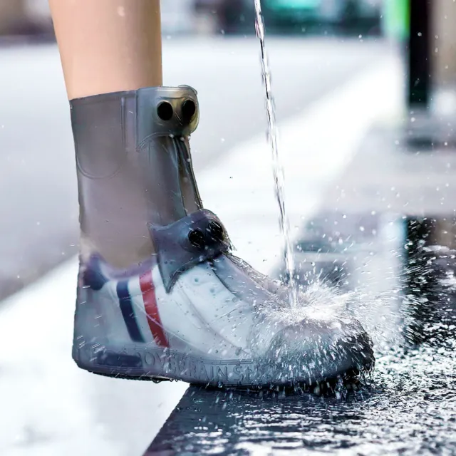 【FANCY LIFE】超耐磨防滑雨鞋套(雨鞋 雨靴 雨鞋套 鞋套 防滑雨鞋 耐磨雨鞋 防水鞋套 加厚雨鞋)