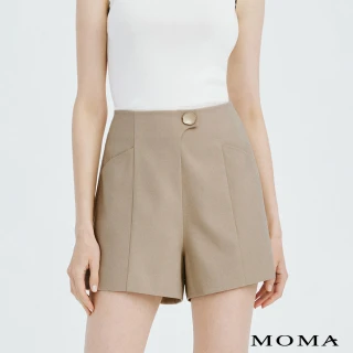 【MOMA】設計感A-Line短褲(卡其色)