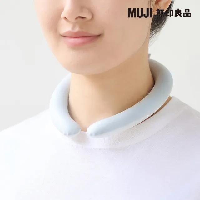 【MUJI 無印良品】涼感頸圈/中/藍