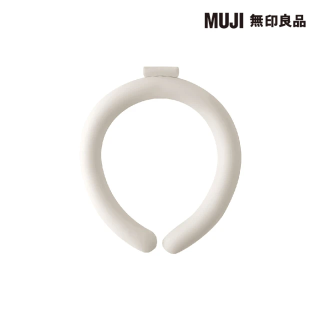 【MUJI 無印良品】涼感頸圈/大/灰米