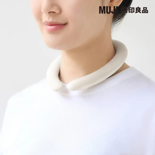 【MUJI 無印良品】涼感頸圈/大/灰米