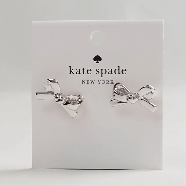 【KATE SPADE】花環繞圈水鑽/蝴蝶結造型耳環(任選)