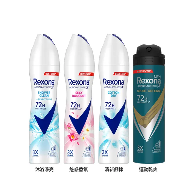 【Rexona 蕊娜】制汗爽身噴霧135ml-任選4入