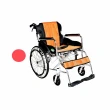 【海夫健康生活館】頤辰20吋輪椅 輪椅-B款 鋁合金/可折背/收納式/攜帶型 橘、紅、藍三色可選(YC-300中輪)