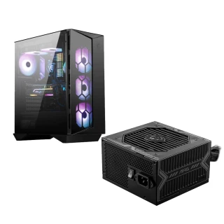 【MSI 微星】650W+機殼★MAG A650BN 80 PLUS電源供應器+MPG GUNGNIR 110R機殼