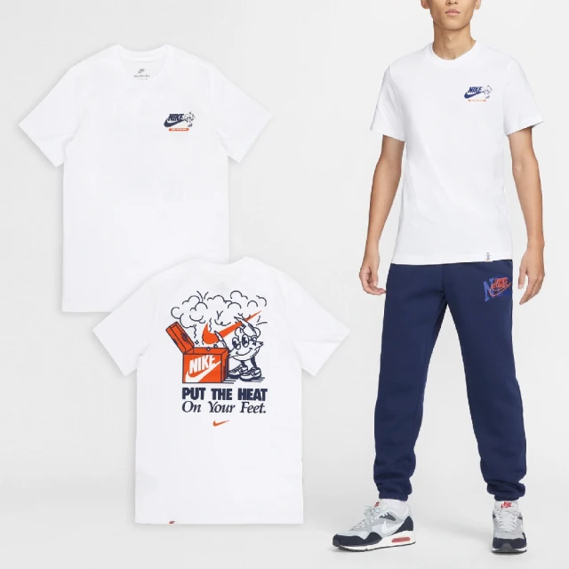 NIKE 耐吉 短袖 NSE Tee 男款 白 橘 藍 塗鴉 短T(FV3755-100)