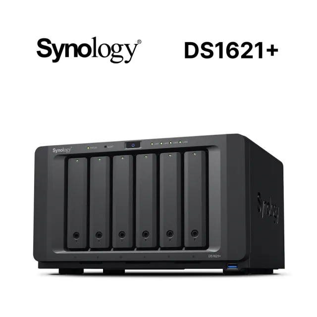 【Synology 群暉科技】搭 16埠 網路交換器 ★ DS1621+ 6Bay NAS 網路儲存伺服器
