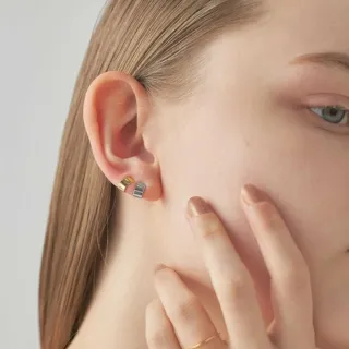 【ete】Simplify 極簡Ｕ型夾式耳環(鉑金色 金色)