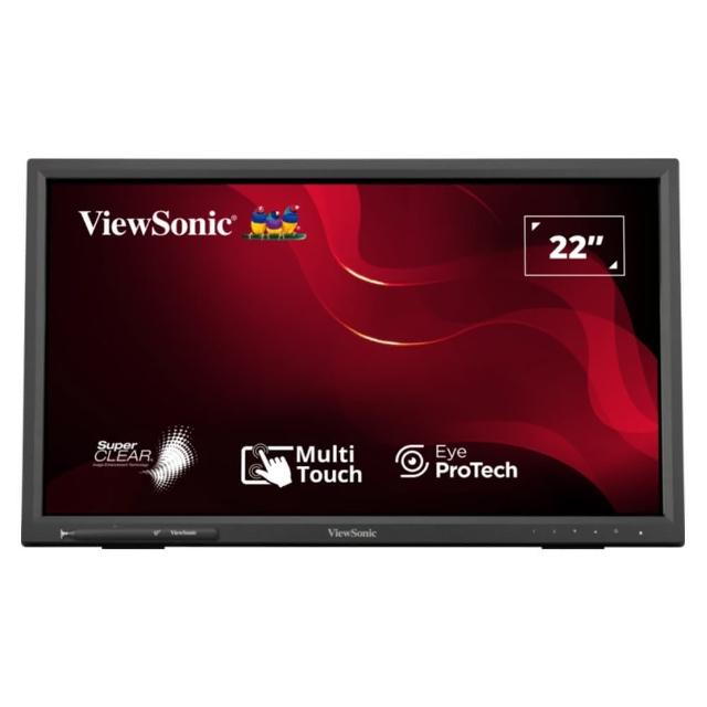ViewSonic 優派 TD2223-2 21.5吋 VA 面板顯示器 75Hz 高重新整理率 護眼零閃屏 辦公追劇學生首選 三年保固