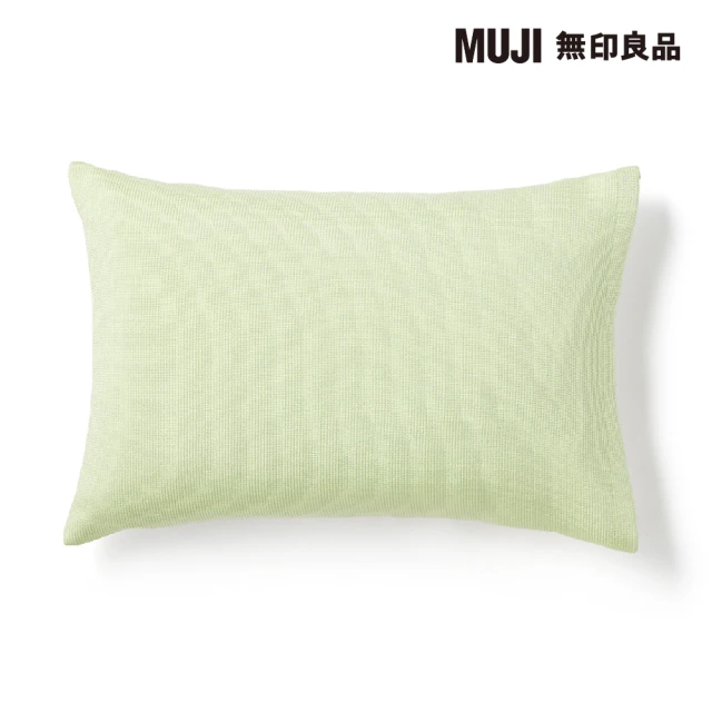 MUJI 無印良品 限定/豐基人絹枕套/43/綠色