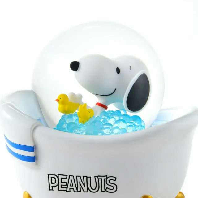 【JARLL 讚爾藝術】Snoopy史努比歡樂泡澡時光 水晶球音樂盒(Peanuts官方授權)
