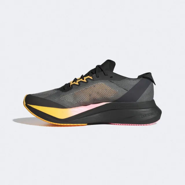 【adidas 愛迪達】慢跑鞋 女鞋 運動鞋 緩震 ADIZERO BOSTON 12 W 黑黃粉 IF9221