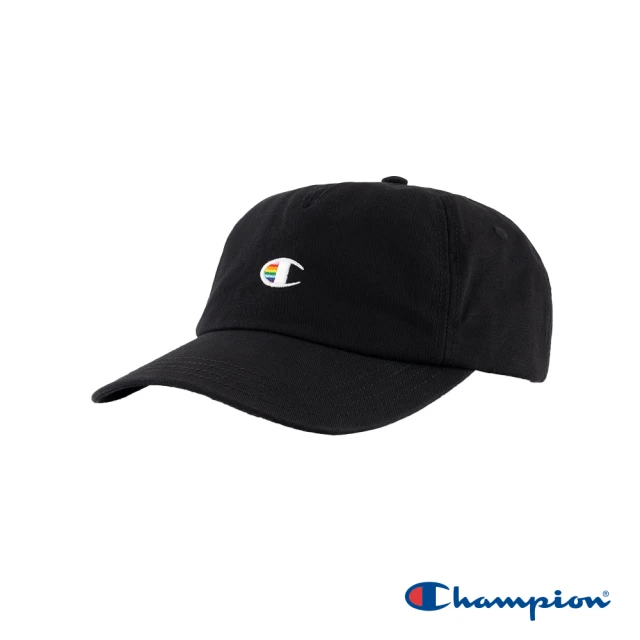 Champion 官方直營-PRIDE x CHAMPION彩虹LOGO標棒球帽(黑色)