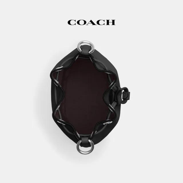 【COACH蔻馳官方直營】迷你水桶包-SV/黑色(CR144)