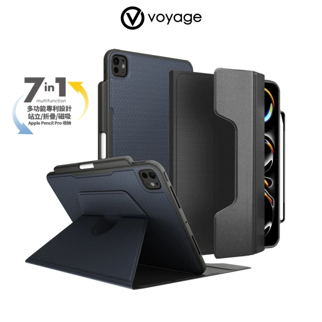 VOYAGE iPad Pro 11吋 M4 2024 磁吸式保護套 CoverMate Deluxe(七種使用模式任你調整！)