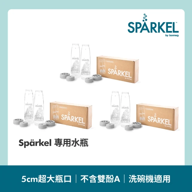 【加拿大 Sparkel】舒沛可萬用電動氣泡水機專用750ml飲料瓶6入(Tritan材質無毒 不含雙酚A 耐用10年)