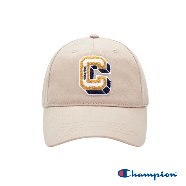 【Champion】官方直營-貼布繡LOGO標棒球帽(淺褐色)