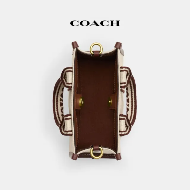 【COACH蔻馳官方直營】SMITH迷你托特手袋-自然色混合色(CS618)