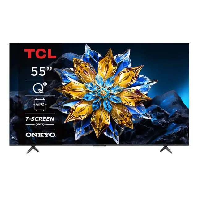 【TCL】55型 4K QLED PRO  Google TV 量子智能連網液晶顯示器(55C655 PRO-基本安裝)