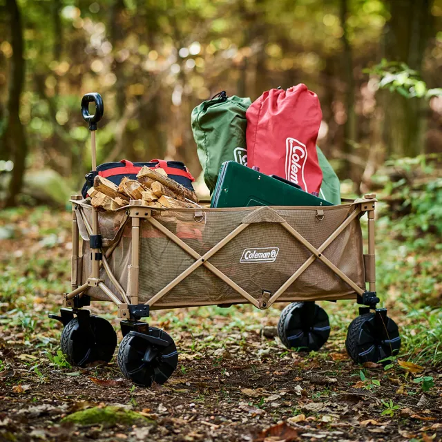 【Coleman】MAX四輪拖車 / OUTDOOR WAGON MAX / CM-85865(露營推車 拖車 手推車 摺疊拖車)