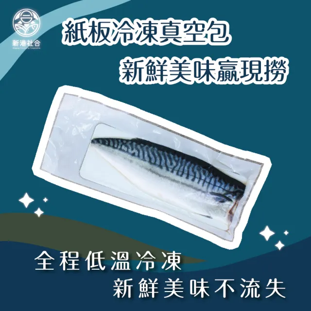 【新港社合 X 一把青】野生薄鹽鯖魚180g/包 10包/組(漁民直營 產銷共贏 新港嚴選 極厚切)