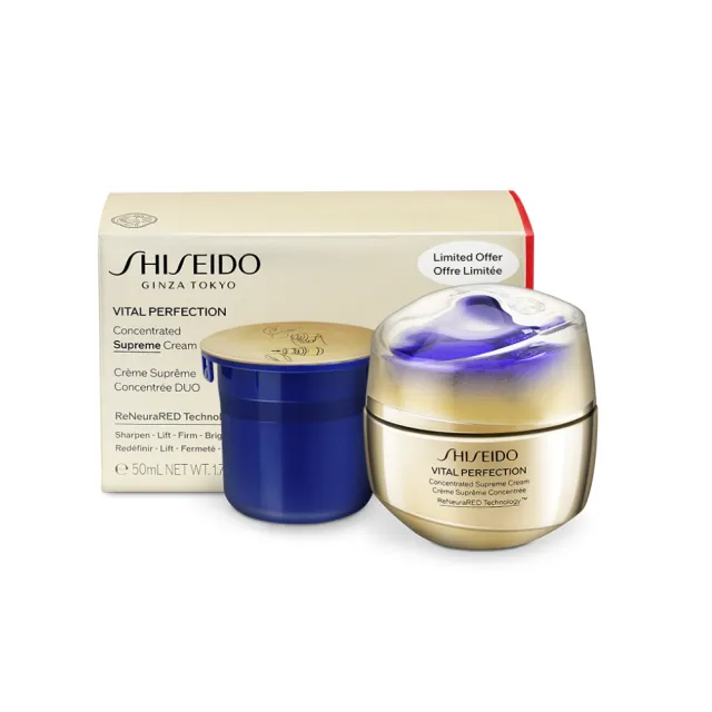 【SHISEIDO 資生堂國際櫃】激抗痕亮采緊緻精雕霜雙瓶組(頂級保養/乳霜/臉部保養)