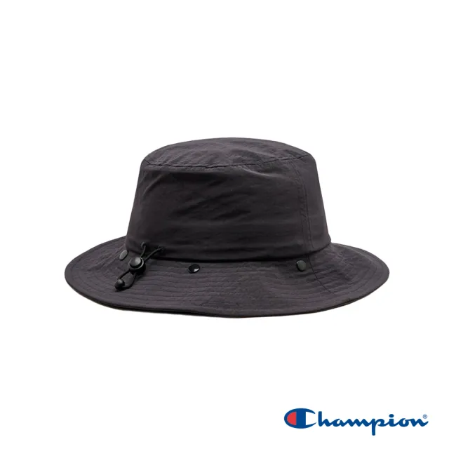 【Champion】官方直營-刺繡草寫LOGO遮陽帽(黑色)