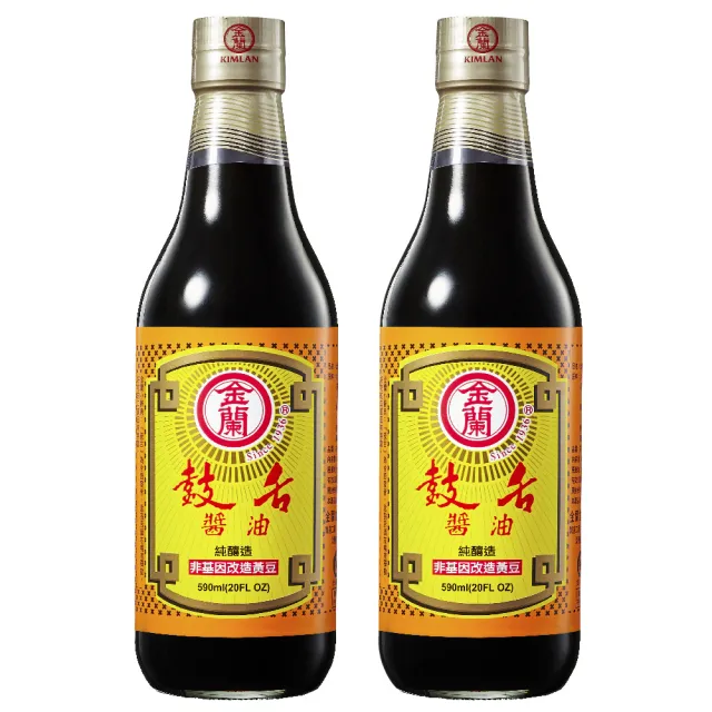 【金蘭食品】鼓舌醬油590ml x2入