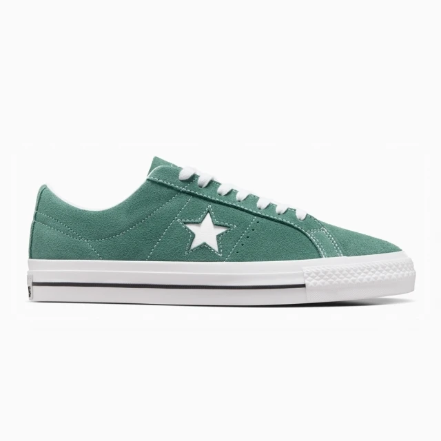 CONVERSE One Star Pro OX 男女 休閒鞋 滑板鞋 經典 低筒 星星 綠 白(A07618C)