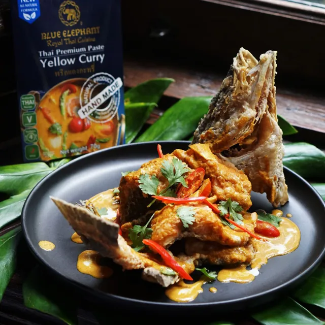 【Blue elephant藍象】泰國 即食調理包料理4入組250g-300g(冬蔭功酸辣湯*2+綠咖哩+黃咖哩)