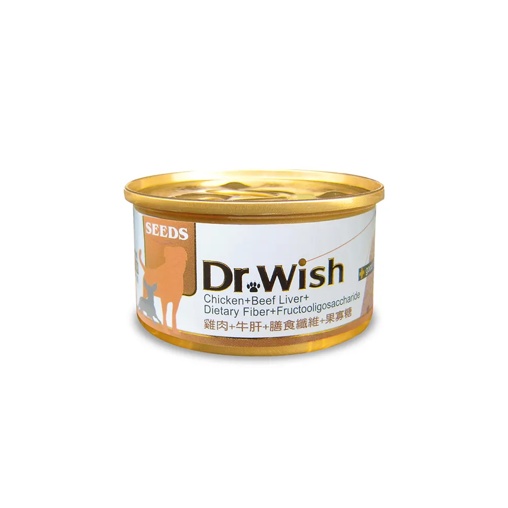 【Seeds 聖萊西】Dr Wish愛犬營養食85g*24罐(惜時/狗罐/副食/成犬/泥狀)