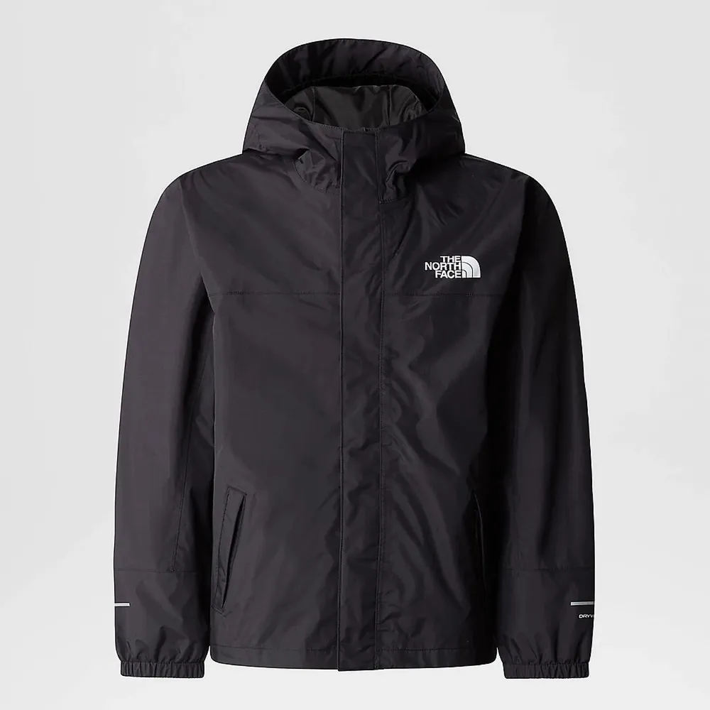 【The North Face】外套 男童 大童 運動連帽外套 防潑水 B ANTORA RAIN JACKET DRYVENT 黑 NF0A8A48JK3