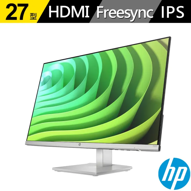 【HP 惠普】M27h 27型 平面美型窄邊框螢幕(IPS/FHD/HDMI/可調高度)