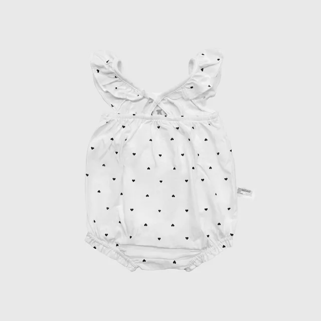 【GAP】嬰兒裝 Logo純棉圓領無袖包屁衣-白色(428123)
