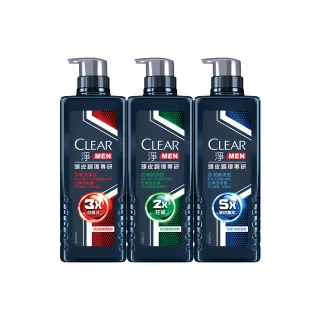 【CLEAR 淨】男士頭皮調理專研去屑洗髮精570g-2入(多款任選)