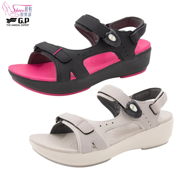 ShoesClub 鞋鞋俱樂部ShoesClub 鞋鞋俱樂部 G.P 高臺優雅涼鞋 255-G9537w 女鞋 山羊灰/黑桃 255-G9537w