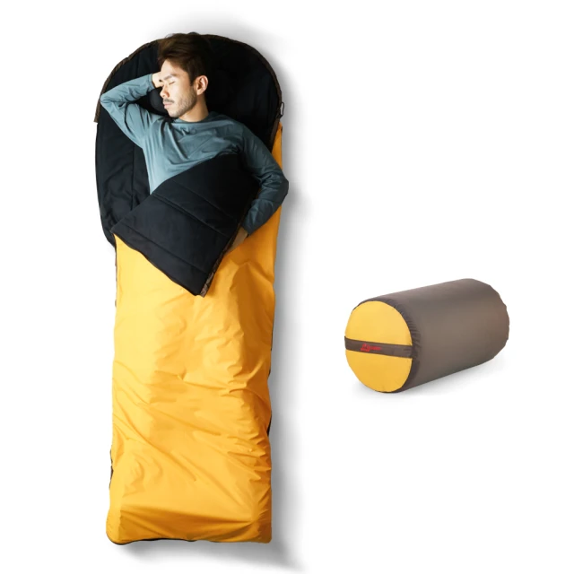 WildFun 野放 加大舒適方型睡袋 露營 登山 台灣製造