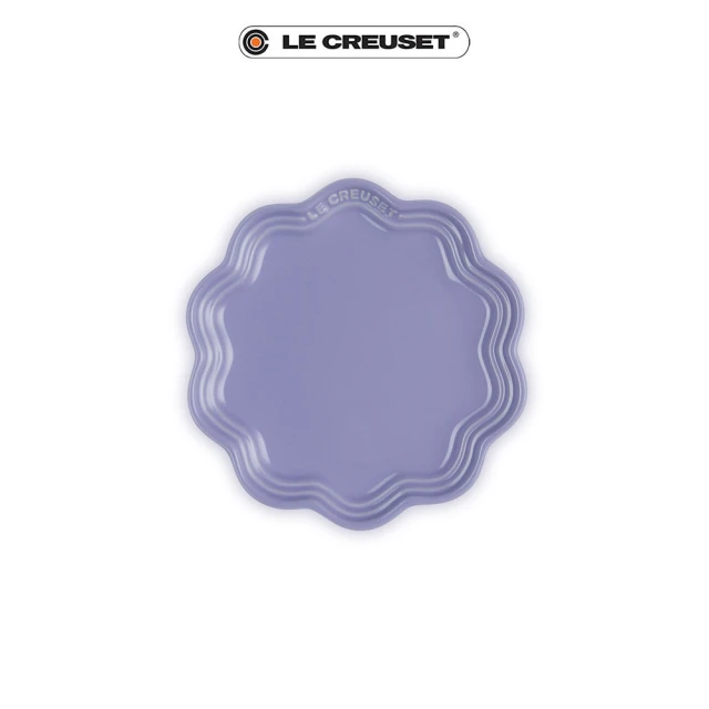 【Le Creuset】瓷器蕾絲花邊盤 18cm(薰衣草)