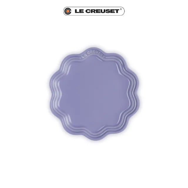 【Le Creuset】瓷器蕾絲花邊盤 18cm(薰衣草)