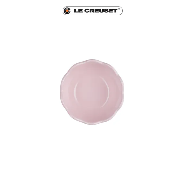 【Le Creuset】瓷器蕾絲花型碗14cm(雪紡粉)