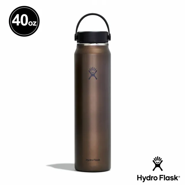 【Hydro Flask】40oz/1182ml  輕量 寬口 提環 保溫瓶 曜石黑 龍紋綠(大口徑 大容量 保冰 保冷)