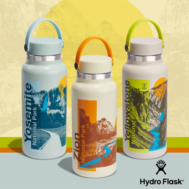 【Hydro Flask】32oz/946ml 寬口 真空 保溫瓶 美國國家公園 錫安 優勝美地 黃石(保冰 保溫 無毒 無鉛)