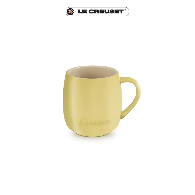 【Le Creuset】瓷器蛋蛋馬克杯380ml(卡布奇諾/含羞草黃/薄荷綠 3色選1)