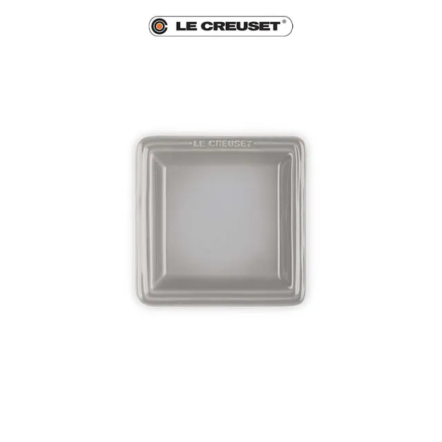 【Le Creuset】瓷器正方盤 16cm(淡粉紅/藍鈴紫/迷霧灰 3色選1)