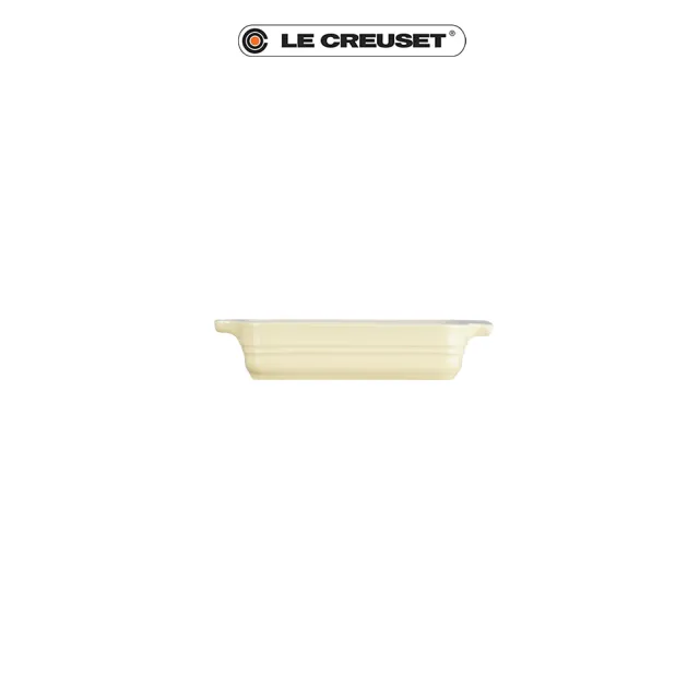 【Le Creuset】瓷器長方烤盤18cm(奶油黃)