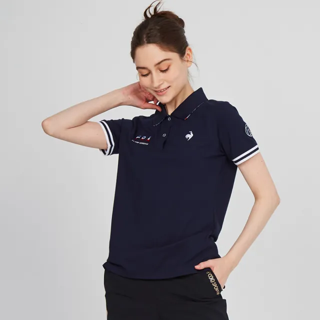 【LE COQ SPORTIF 公雞】休閒經典短袖POLO衫 男女款-4色-LWT21345_LWT22345